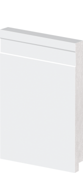 Rodapé em Poliestireno Arquitech 15cm de altura com friso 51015 - preço da Barra com 2,40