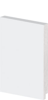 Rodapé em Poliestireno Arquitech 15cm de altura sem friso 50015 - preço da Barra com 2,40