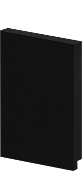 Rodapé em Poliestireno Arquitech 15cm de altura sem friso 50015 Preto Vulcano - preço da Barra com 2,40