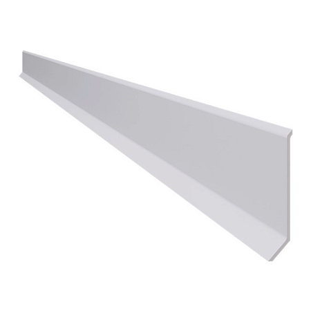 Rodapé Santa Luzia Invertido CLINICUS Alumínio Branco