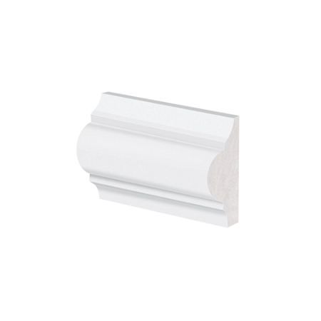 Rodameio Arquitech em Poliestireno 06cm Branco Clássico