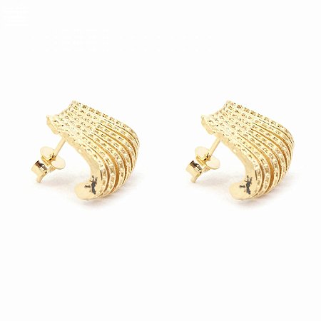 Brinco Elegance Folheado a Ouro 18k