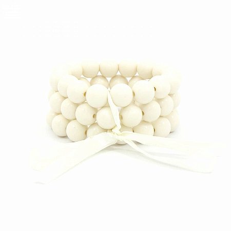 Pulseira Tripla de Bolas Off White