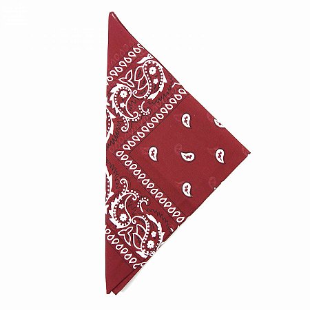 Lenço Tipo Bandana Marsala