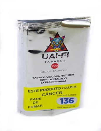 Tabaco UAI-FI Virgínia Natural Extra Premium 20g