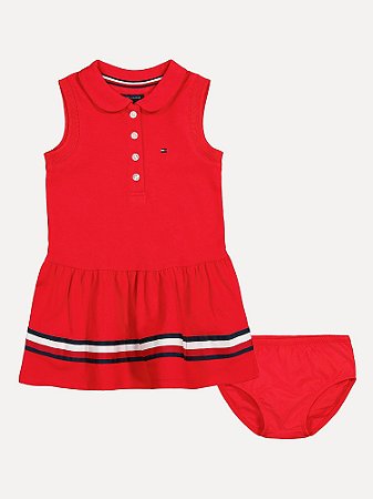 Vestido Infantil Bebê Tommy Hilfiger Vermelho Rodado - Koltrim Kids - Loja  de Roupas importadas para bebê e kids