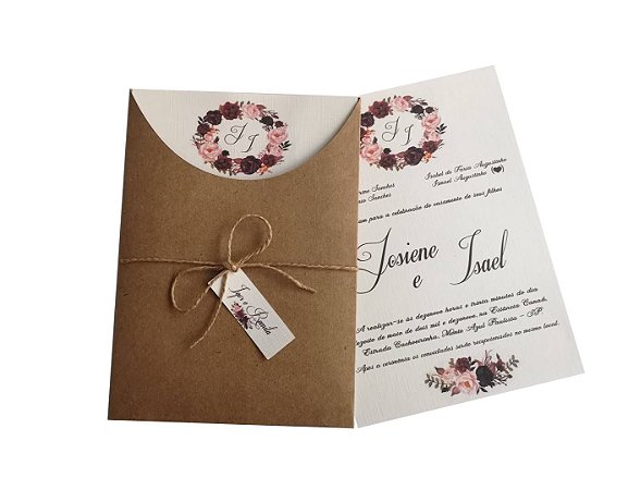 Convite Rústico Canoa