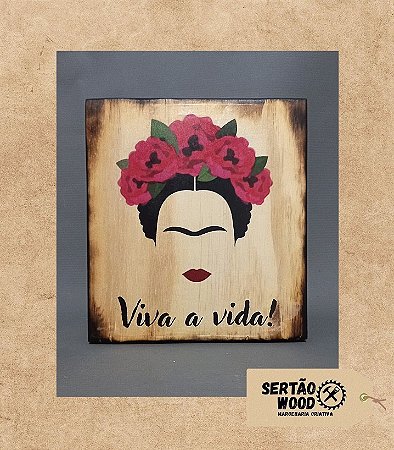 Placa Decorativa Frida