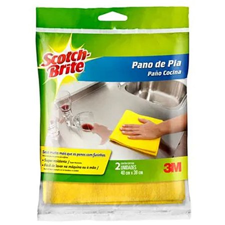 Pano de Pia Amarelo Scotch-Brite - 3M