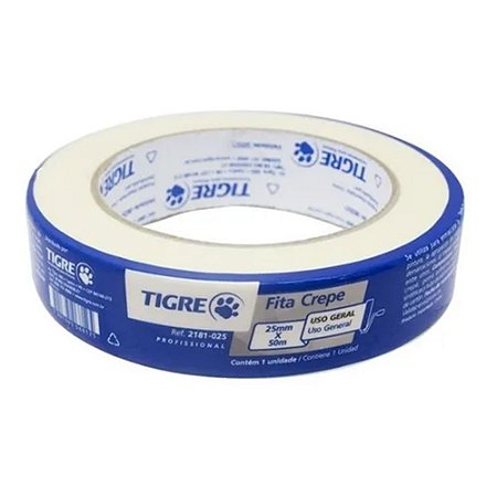 Fita Crepe 25mm x 50m - Tigre