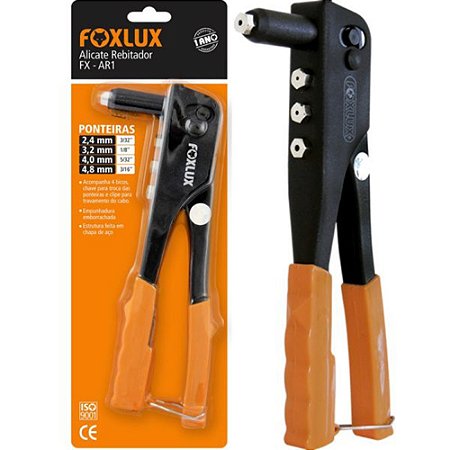 Alicate Rebitador Profissional - Foxlux