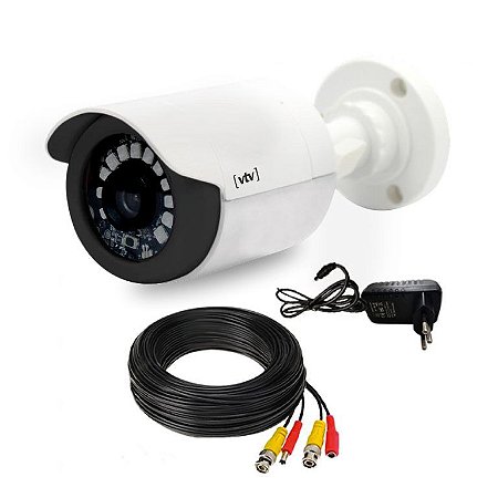 CAMERA BULLET 20M C/CONECTORES E FONTE