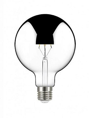 LAMP LED FILAMENTO DEFL ESP GLOBO G125 PRATA