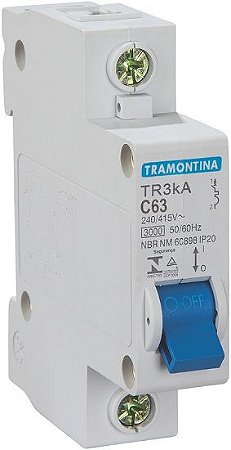 DISJUNTOR MONOFASICO 63A TR3KA TRAMONTINA