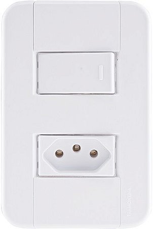 INTERRUPTOR SIMPLES TOM.2P+T 10A/250V TABLET BRANC