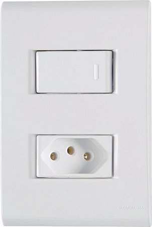 INTERRUPTOR SIMPLES TOMADA 2P+T 20A/250V LIZ BRANC