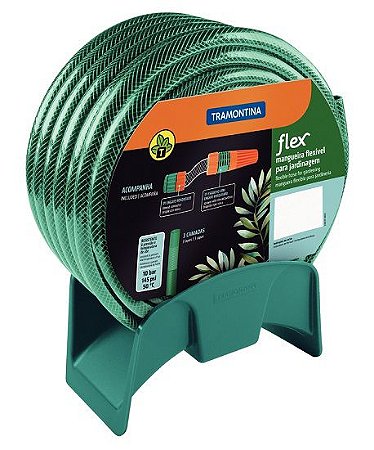 MANGUEIRA P/JARDIM FLEX C/ENG/SUPORTE 15M