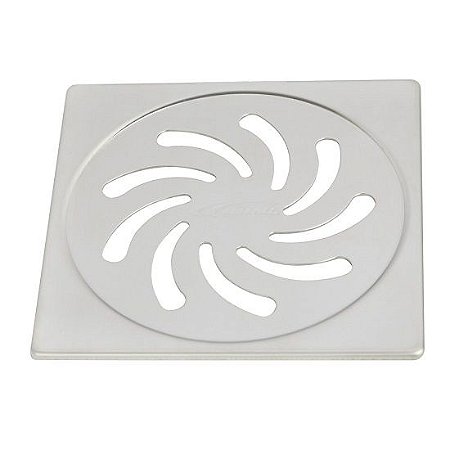 GRELHA VORTICE INOX QUADRADA 150