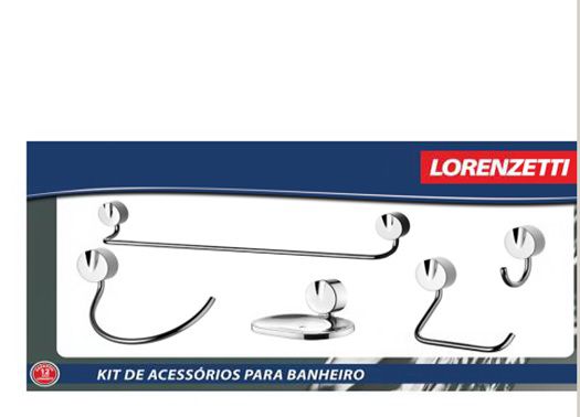 KIT ACESSORIO 2000 C 41 P/BANHEIRO 5 PCS