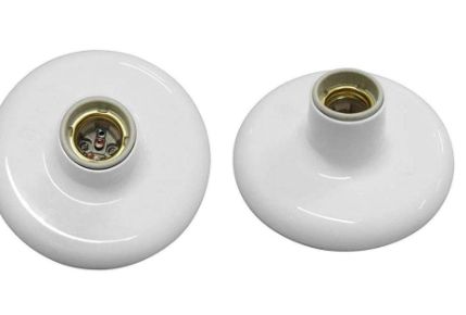PLAFON 100W 250V BRANCO C/RECEPTOR ILUMI