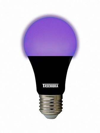 LAMPADA LED TKL LUZ NEGRA 7W E27 TASCHIBRA