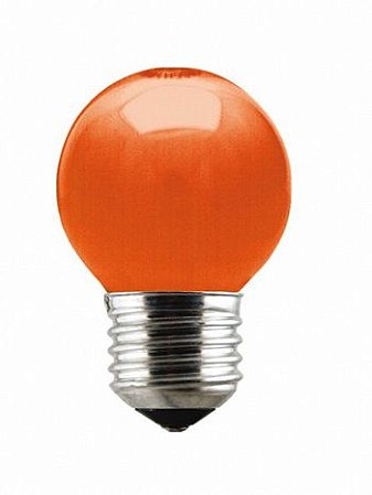 LAMPADA TASCHIBRA BOLINHA LARANJA 15W 220V