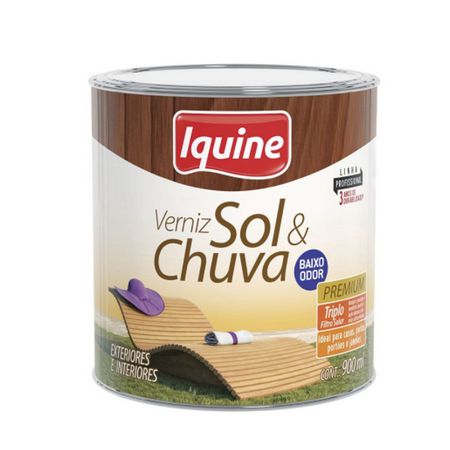 VERNIZ IQUINE SOL E CHUVA MOGNO 900ML
