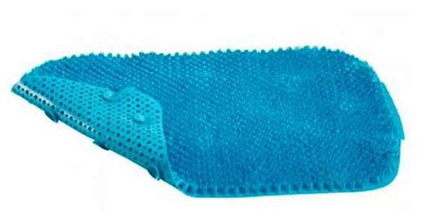 TAPETE FLEX.FELPUDO 57X34CM AZUL