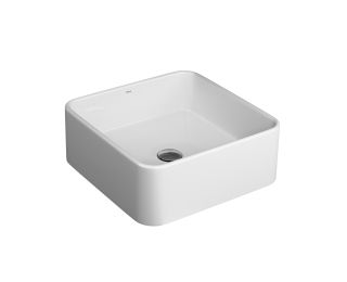 CUBA APOIO QUADRADA 400MM BRANCO GELO