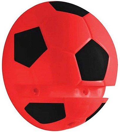SUPORTE P/PRAT.BOLA DE FUTEBOL VERM/PRETO