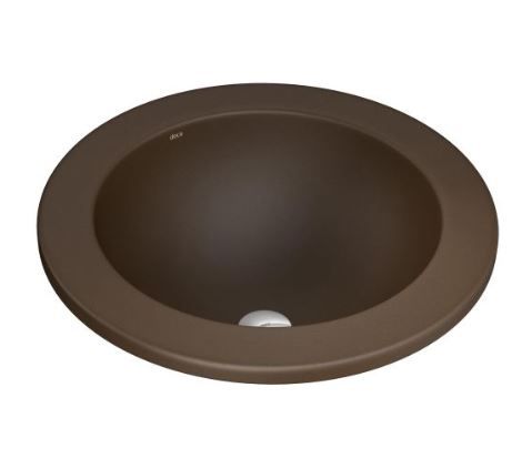 CUBA SOBREPOR REDONDA 450MM MARROM FOSCO