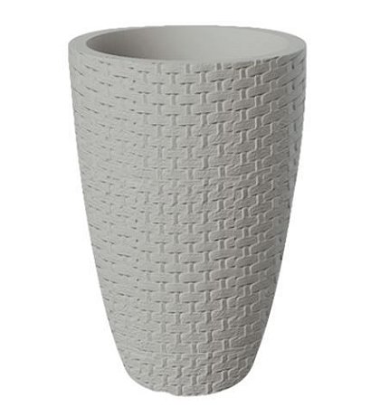 VASO CONICO VIME 30CM CIMENTO JAPI