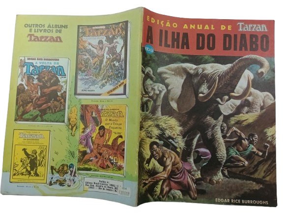 EDIÇÃO ANUAL DE TARZAN - A ILHA DO DIABO - EBAL