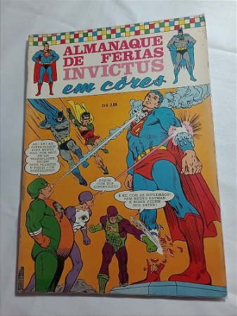 ALMANAQUE DE FERIAS INVICTUS  EM CORES   ED EBAL - ANO 1970