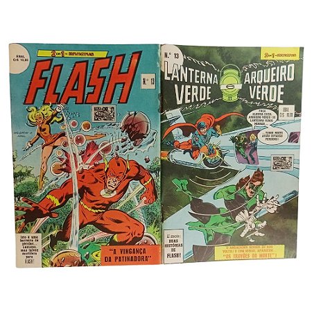 2 EM 1 - INVICTUS nº 13 ( FLASH & LANTERNA E ARQUEIRO VERDE ) - EBAL ano 1979