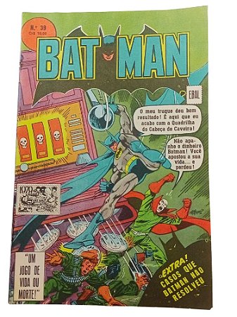 BATMAN nº 39 ( FORMATINHO COLORIDO ) - EBAL ano 1979