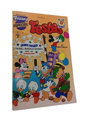 DISNEY ESPECIAL nº 55 -  AS FESTAS ( REEDIÇÃO ) - ANO 1989 - ED ABRIL