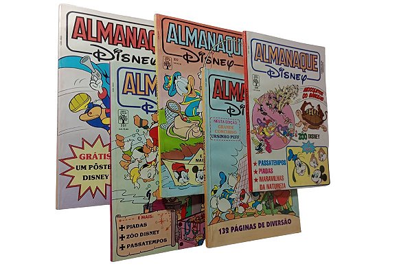 ALMANAQUE DISNEY Nºs 230, 231, 232, 233 e 234 - ED ABRIL
