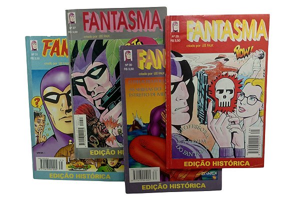 FANTASMA EDIÇÃO HISTORICA - Nºs 27, 29, 30 E 31  - Ed SABER