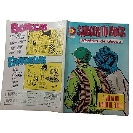 SARGENTO ROCK - Nº 11 - HISTORIAS DE GUERRA  - ED EBAL - ANO 1967