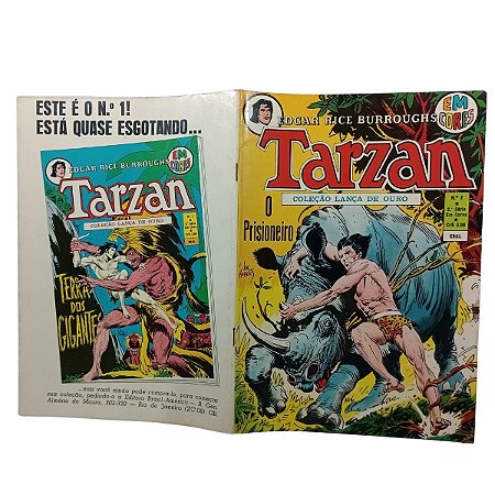 TARZAN EM CORES Nº 02 - 2ª SÉRIE - ED EBAL - ANO 1973
