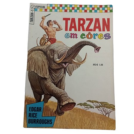 TARZAN EM CORES  nº 01 - 1ª série - Ebal  ano 1969