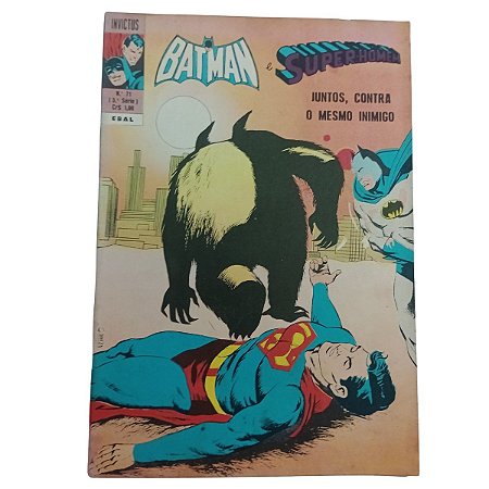 Invictus nº 71 - Batman e Super-Homen - Ed Ebal -1972