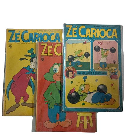 ZÉ CARIOCA - Lotinho com os nºs 887, 899 e 877  anos 60 - Ed Abril