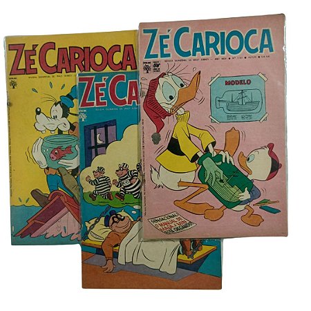 ZÉ CARIOCA - Lotinho com os nºs 1131, 1113 e 1163  anos 70 - Ed Abril