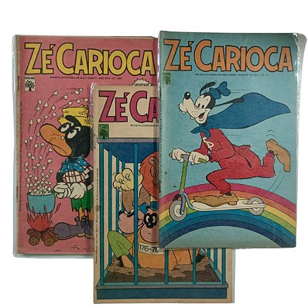 ZÉ CARIOCA - Lotinho com os nºs 1211, 1339 e 1283 anos 70 - Ed Abril