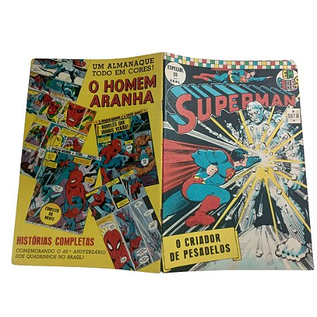 SUPERMAN EM CORES  nº 36 - Ed Ebal ano 1974 - EBAL