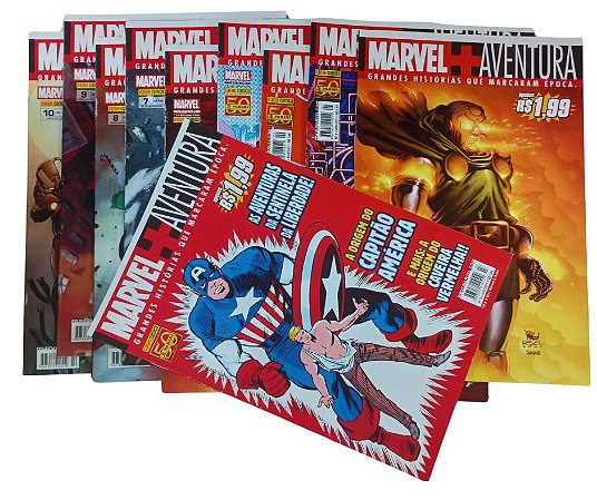 MARVEL + AVENTURA - GRANDES HISTORIAS -  Mini série em 10 partes - Ed Panini