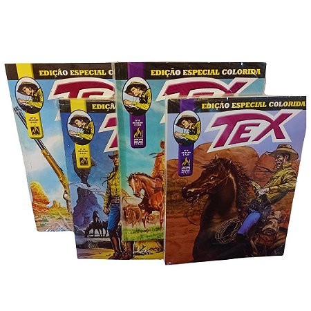 TEX WILLER EDIÇÕES ESPECIAIS COLORIDAS Nºs 08 A 11 - MYTHOS EDITORA