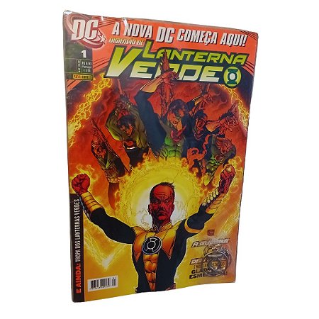 Gibis com brinde chaveiro - DIMENSÃO DC - LANTERNA VERDE n° 01 - Ed Panini